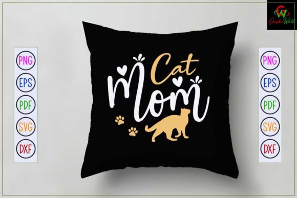 Cat Mom Svg Quote Design for Graphics and Crafts