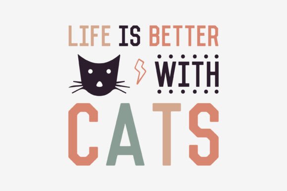 Cat Svg Quote Design for Crafts and Graphics