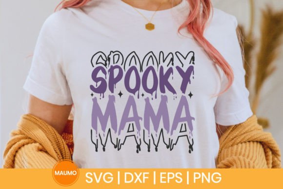 Halloween Svg Quote Spooky Mama - A Crafts Graphic Asset for Local Branding