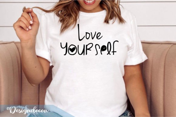 Love Yourself Quote Lettering Svg for Crafts and Graphics