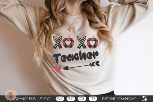 XOXO Teacher Valentine SVG for Crafts and Graphics